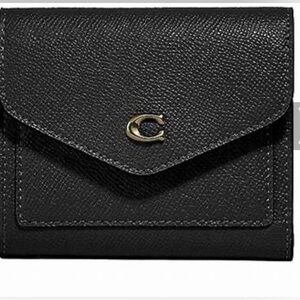 Coach WYN Cross Grain Leather Compact Wallet